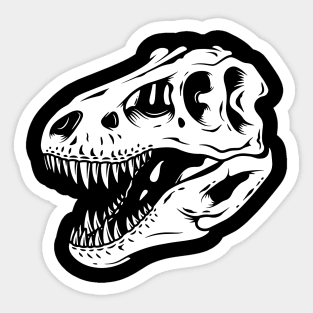 T-Rex Skull Sticker